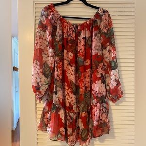 Mango Small Hydrangea Dress